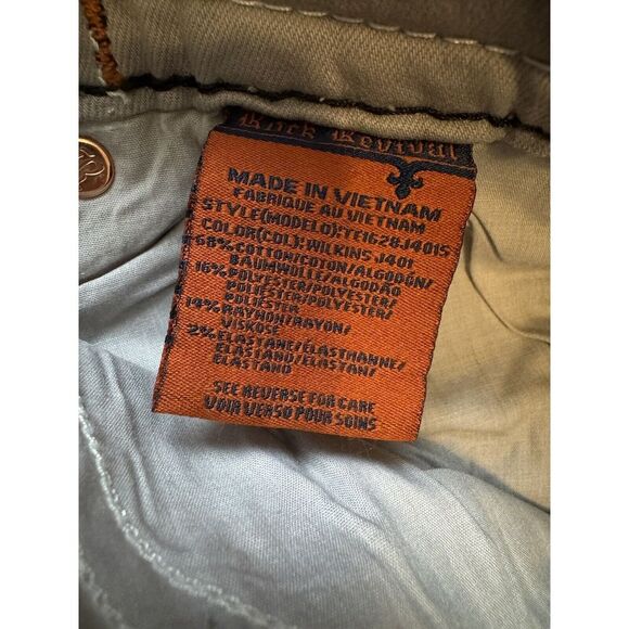 Rock Revival Jeans Mens Size 30/30 Wilkins-J401  Straight‎ Gray Paint Splatter - Picture 9 of 14